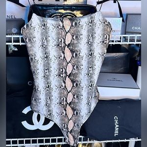 Snakeskin bodysuit - size XS
